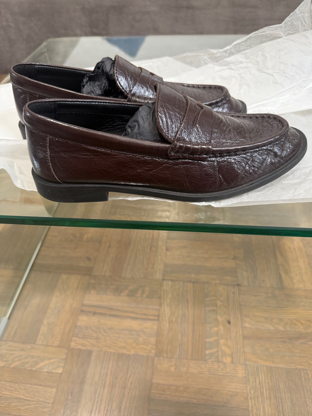 Massimo Dutti Penny Loafers, very minimally used, Brown, Gorgeous, Ultra Soft